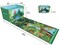 Toy storage box with car rug play mat - Toy box for boys and girls - 2 in 1 collapsible toy car storage- toyboxes for children - toy boxes for kids (Green)